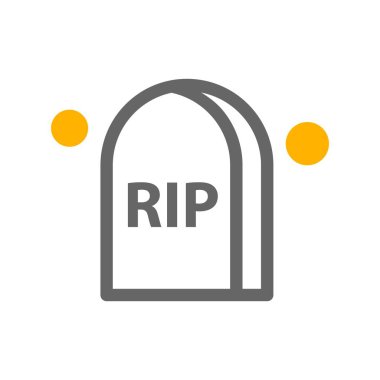 vektör mezar simgesi çizimi