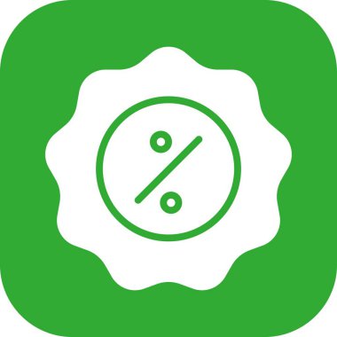  Simge etiketinin vektör illüstrasyonu