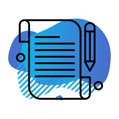 özet ikon vektör çizimi