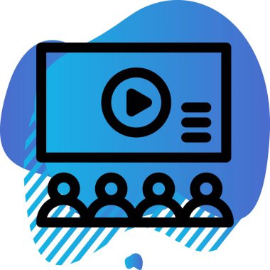 vektör sinema simgesi illüstrasyonu