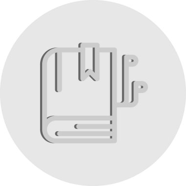 kitap simgesi vektör illüstrasyonu