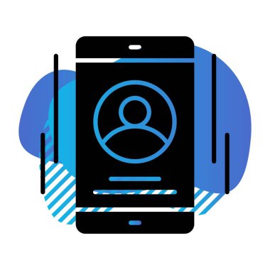 Telefon simgesinin vektör illüstrasyonu