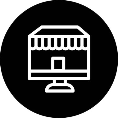 vektör mağaza simgesi çizimi