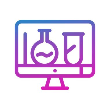 vektör lcd simgesi illüstrasyonu