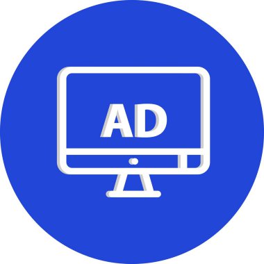 vektör lcd simgesi illüstrasyonu