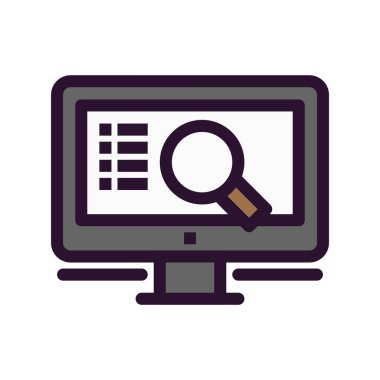 vektör lcd simgesi illüstrasyonu