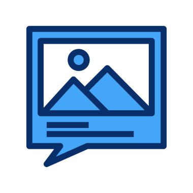 Vektör galerisi simgesi illüstrasyonu