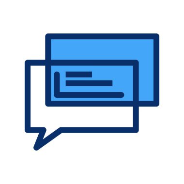  Vektör sohbet simgesi illüstrasyonu