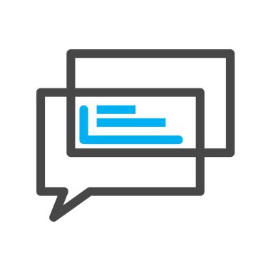  Vektör sohbet simgesi illüstrasyonu