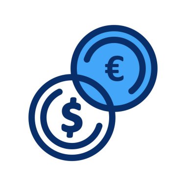 vektör sikkeleri Simge illüstrasyonu