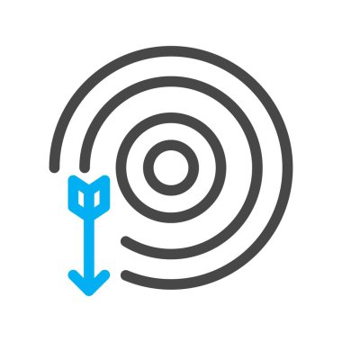 vektör hedef simgesi illüstrasyonu