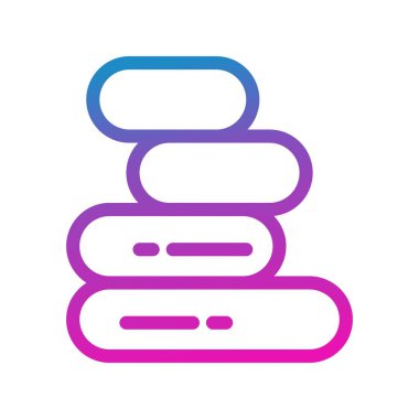 vektör havluları simge illüstrasyonu