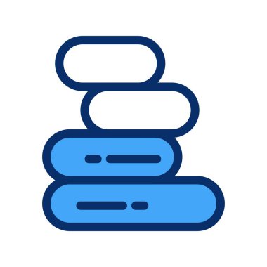 vektör havluları simge illüstrasyonu