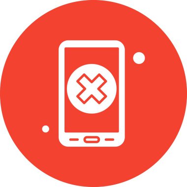 vektör çapraz simgesi illüstrasyonu