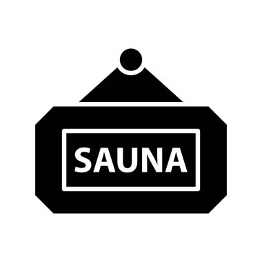 vektör sauna simgesi illüstrasyonu