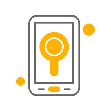 Vektör konumu simge illüstrasyonu