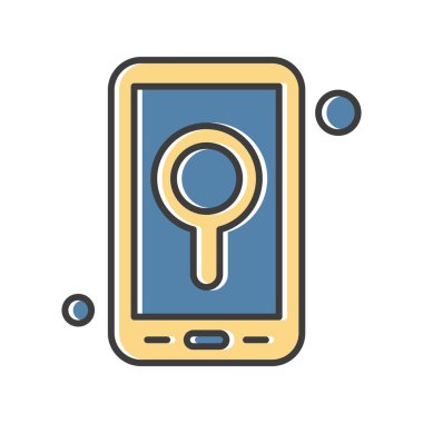 Vektör konumu simge illüstrasyonu