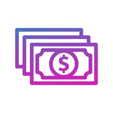 Dolar simgesi vektör illüstrasyonu