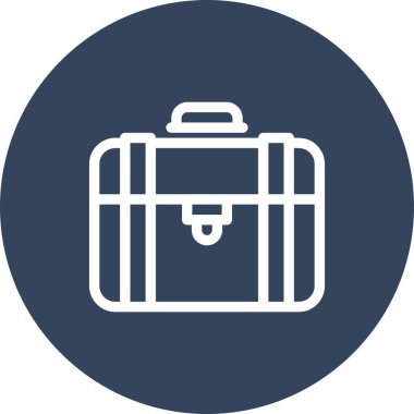 bavul ikonu vektör illüstrasyonu