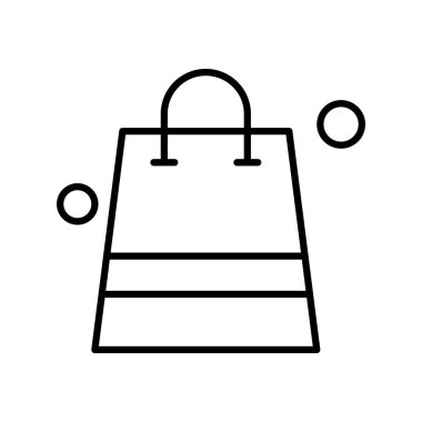 çanta simgesi vektör illüstrasyonu