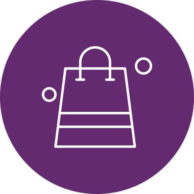 çanta simgesi vektör illüstrasyonu