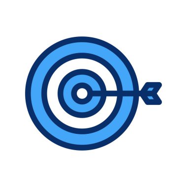 vektör hedef simgesi illüstrasyonu