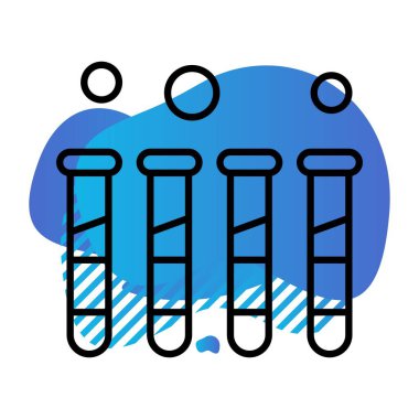 Vektör test tübü Ico