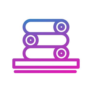 vektör havluları simge illüstrasyonu