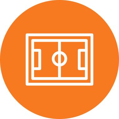vektör Futbol Sahası Simgesi