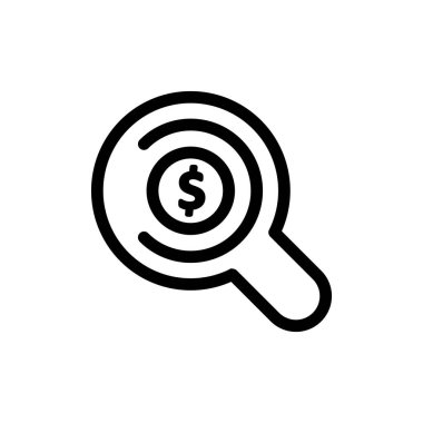 vektör Arama Simgesi illüstrasyonu