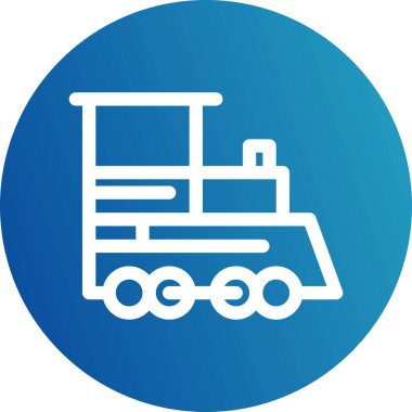 vektör tren motoru simgesi