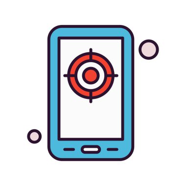 vektör hedef simgesi illüstrasyonu