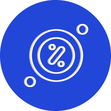 İndirim simgesi vektör illüstrasyonu