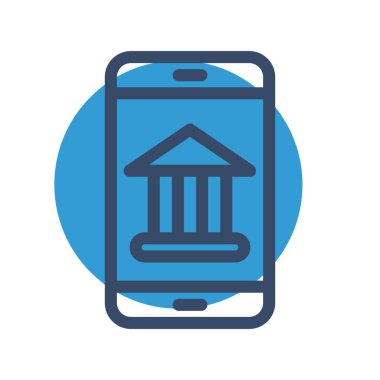 Telefon simgesinin vektör illüstrasyonu