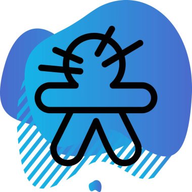 özet vektör illüstrasyon simgesi