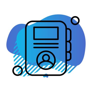 özet vektör illüstrasyon simgesi