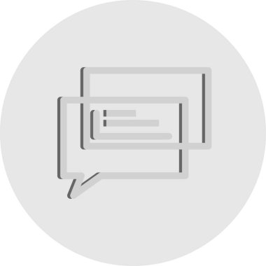  Vektör sohbet simgesi illüstrasyonu