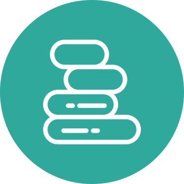 vektör havluları simge illüstrasyonu