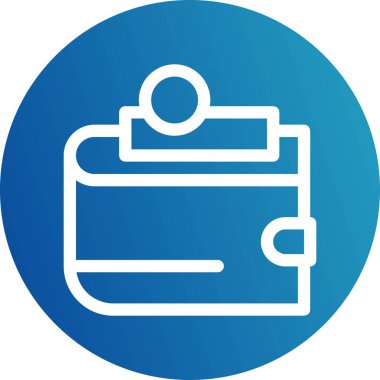 cüzdan ikonu vektör illüstrasyonu