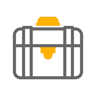 bavul ikonu vektör illüstrasyonu