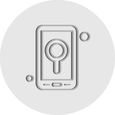 Vektör konumu simge illüstrasyonu