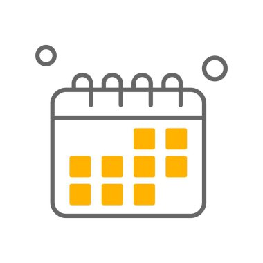 vektör Takvimi Simgesi illüstrasyonu