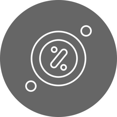 İndirim simgesi vektör illüstrasyonu