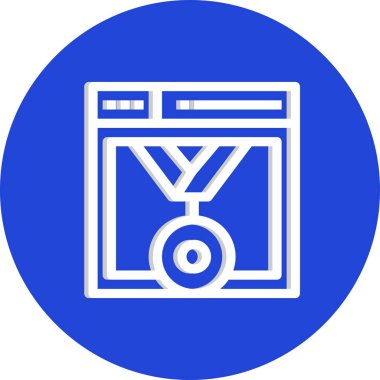 tarayıcı simgesi vektör illüstrasyonu