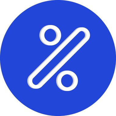 yüzde simgesi vektör illüstrasyonu