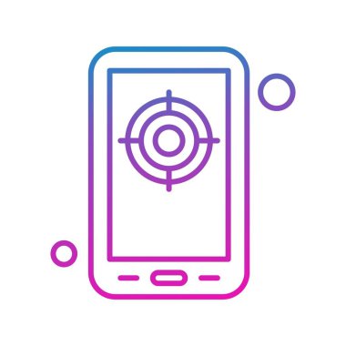 vektör hedef simgesi illüstrasyonu