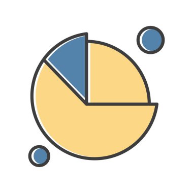  vektör pasta çizelgesi simgesi