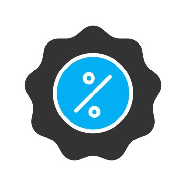  Simge etiketinin vektör illüstrasyonu