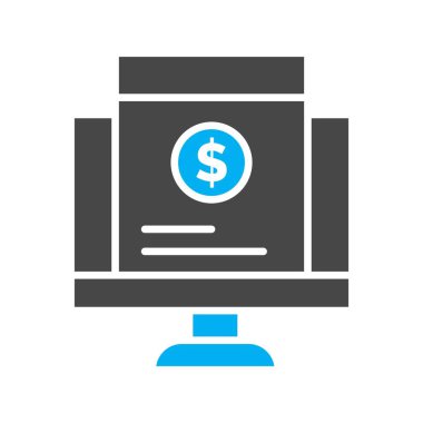 vektör lcd simgesi illüstrasyonu