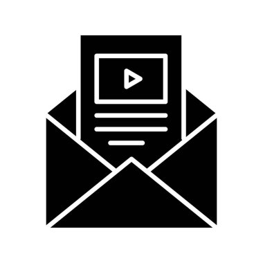 Vektör iletisi Simgesi illüstrasyonu